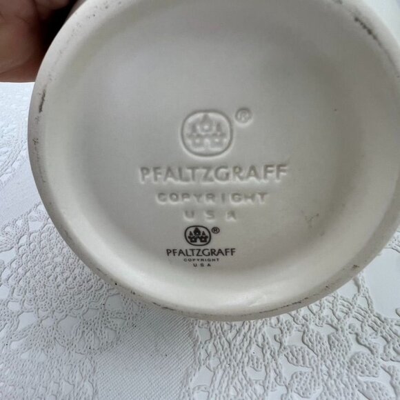 Pfaltzgraff Tea Rose 20 Oz Milk Cream Sauce Pitcher Floral Stoneware 5.25" - Picture 8 of 11